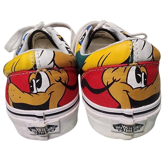 VANS Disney Low Top Sneakers Size M8.5 W10 Mickey Mouse Donald Duck Pluto - Picture 3 of 7